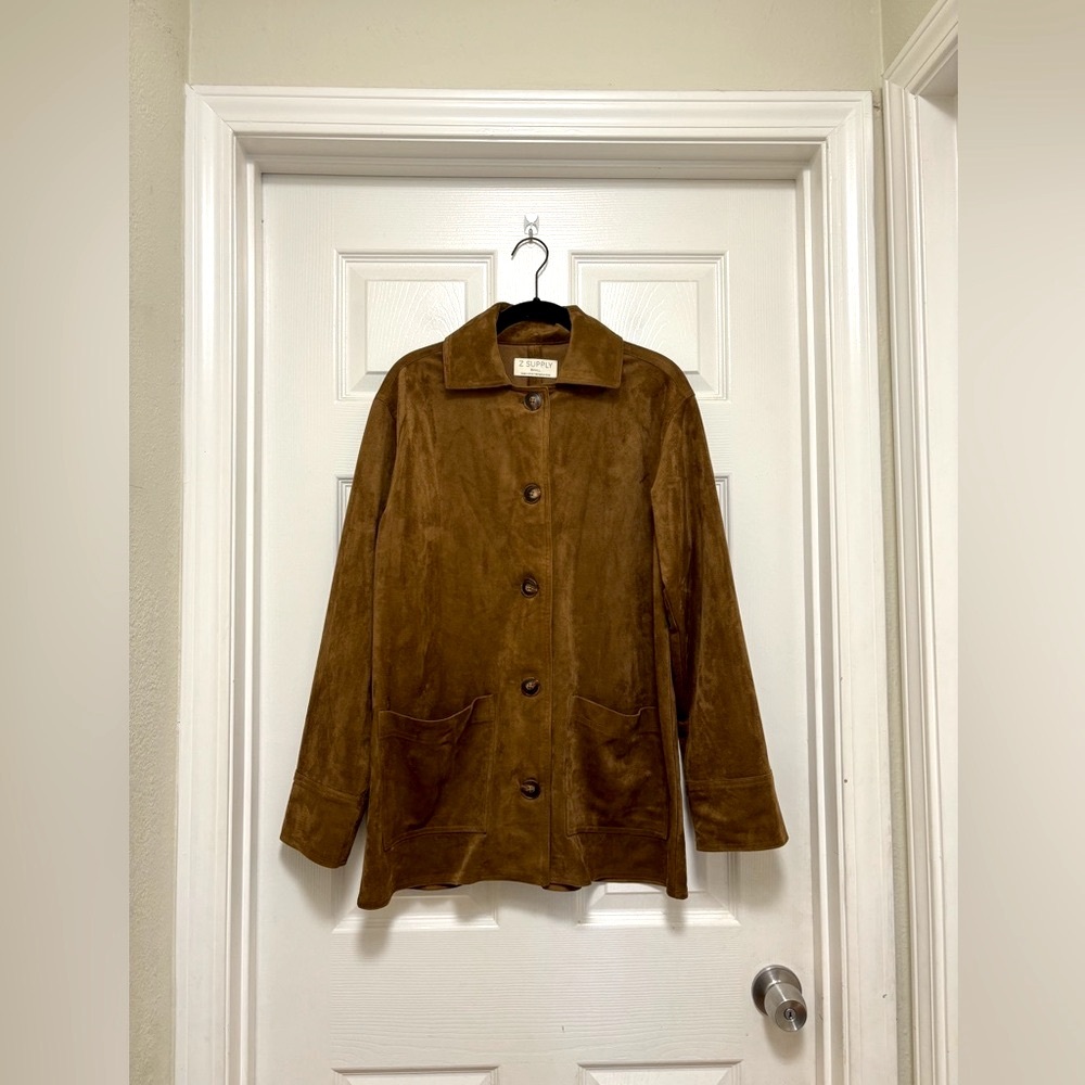 NWOT Z SUPPLY Faux Suede Chore Jacket - Picture 6 of 10